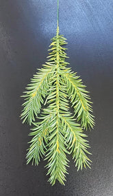 Crenguțe artificiale de brad - 28cm  verde natural 10/set